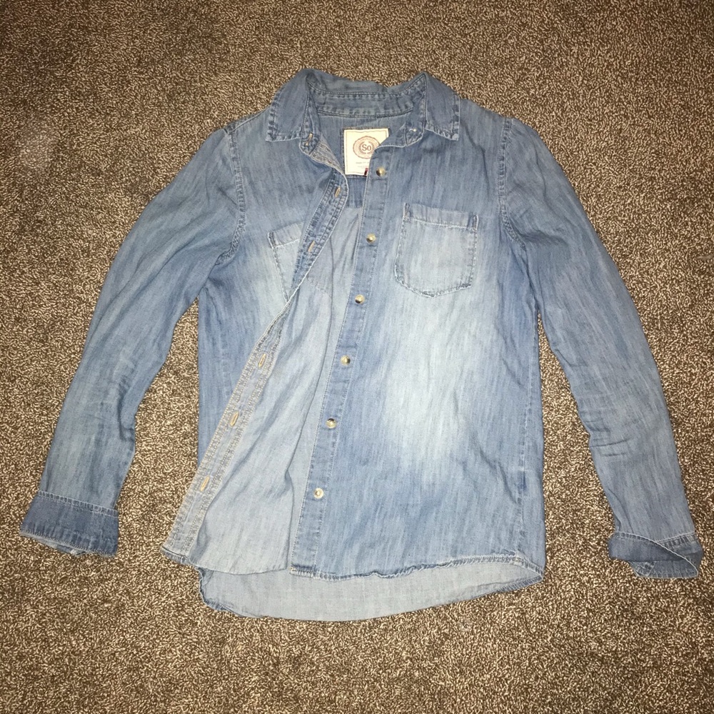 Denim button up shirt